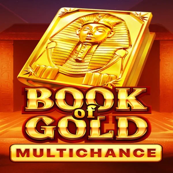 Book of Gold Multichance slot visual from Playson available on revolution-casino.eu