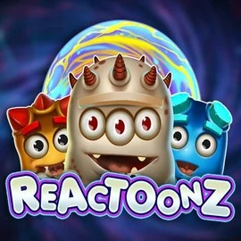 Reactoonz slot logo by Play’n GO at Revolution Casino