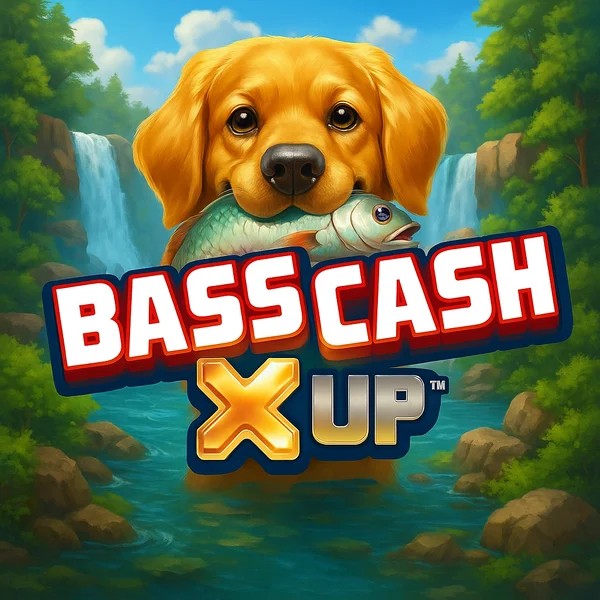 Bass Cash X UP logo by Alchemy Gaming Revolution Casino