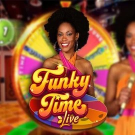 Official Live Casino logo: Funky Time by Evolution at Revolution Casino