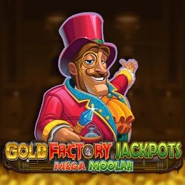Play Gold Factory Jackpots Mega Moolah slot by Aurum Signature Studios on revolution-casino.eu
