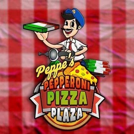 Peppe’s Pepperoni Pizza Plaza logo by Pragmatic Play at Revolution Casino