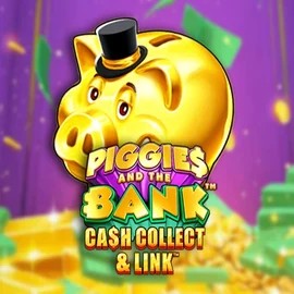 Piggies And The Bank Cash Collect &amp; Link game by Origins – logo hosted on Revolution Casino