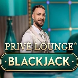 Privé Lounge Blackjack online game logo by Pragmatic Play on revolution-casino.eu