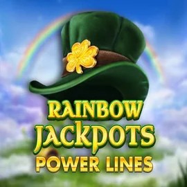 Official Jackpots logo: Rainbow Jackpots Power Lines by Red Tiger Gaming at Revolution Casino